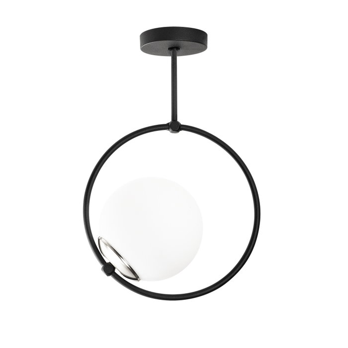 Opviq Dolunay - 3901 Lámpara de araña Blanco y Negro